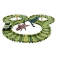 Dinosaur Race Track Car Toys Flexible Tracks Easy To Assemble Electric
