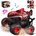 thumbnail image 1 of YCFUN Remote Control Car for Boys, RC Monster Truck Toys for Kids with 360° Stunt Spins & Music and Lights, RC Toy Gift for Boys & Girls (Red), 1 of 7