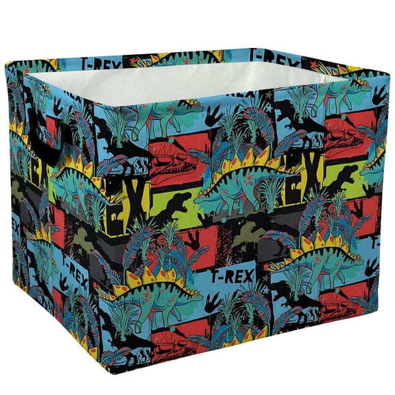Dinosaur Roar Graphic Print Storage Baskets Storage Boxes Home Decor Storage Clothes Organization And Storage Home Decor Storage Holiday Gifts，Laundry Baskets