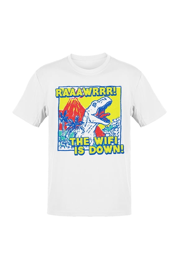 Dinosaur Roar: Lost WiFi Adventure Men's T-shirt