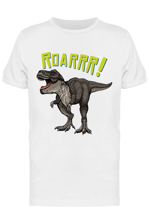 Dinosaur Roar Phrase Tee Men's -Image by Shutterstock