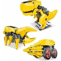 Dinosaur Robot Solar Powered STEM Unique Transformation Renewable Sun Energy Educational Learning Engineering Building Toy 3-in-1 Science Experiment Kit Model Boys Girls Ages 8 