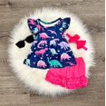 thumbnail image 1 of Dinosaur Ruffle Shorts Set, 1 of 1
