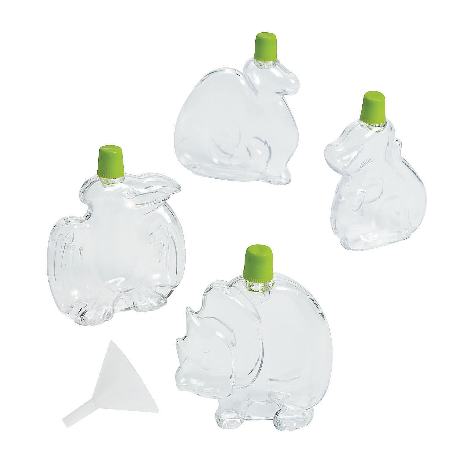 Dinosaur Sand Art Bottles, Craft Supplies, Containers, Sand Art, 12 Pieces, Clear/Iridescent