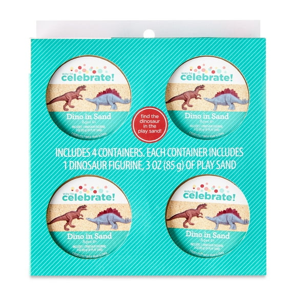 Multi-Color Dinosaur in Sand Surprise Party Favors, 4 Count, by Way To Celebrate