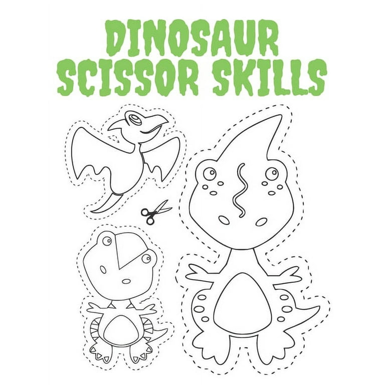 Dinosaur Scissor Skills Activity Book for Kids Ages 3-7: A Fun Cutting  Skills Preschool Learning for Toddler Activities Ages 3-5 With Cute  Dinosaur - (Paperback)