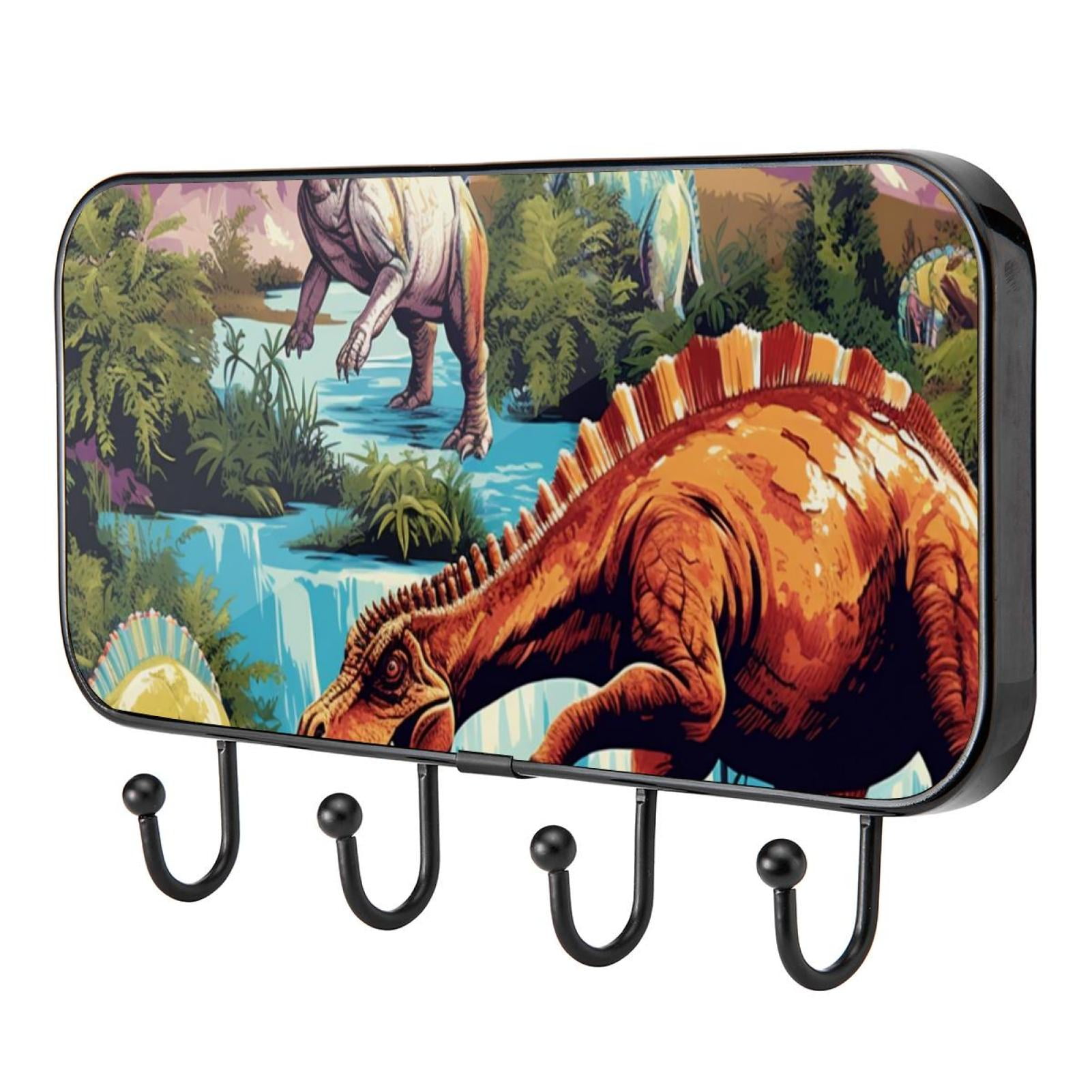 Glorex 12 Pack Dinosaur Foam Rubber Stickers - Self-Adhesive, Assorted Designs For Crafts & Scrapbooking