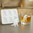 thumbnail image 1 of Dinosaur Shaped Ice Cube Mold Ice Cube Tableware 6 Grids Silicone Kitchen Bar, 1 of 4