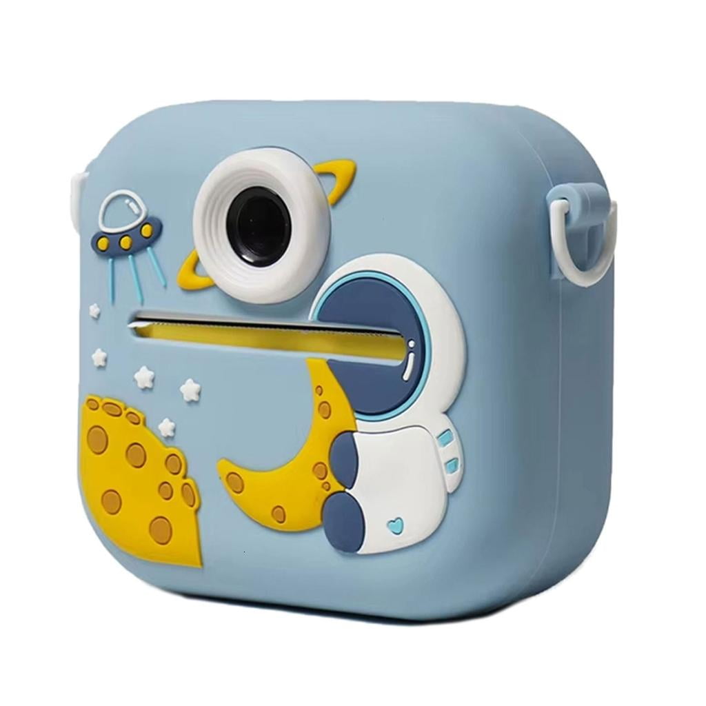 Dinosaur Shaped Kids Camera Instantly Photo Printer 1080P Video Recorder 2.4inDisplay 400mAh Battery Playful Learning Tool