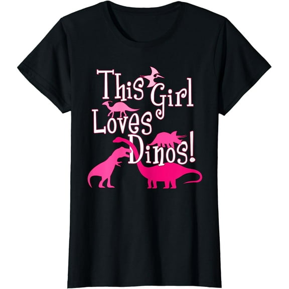 Dinosaur Shirts For Girls This Girl Loves Dinos T-Shirt