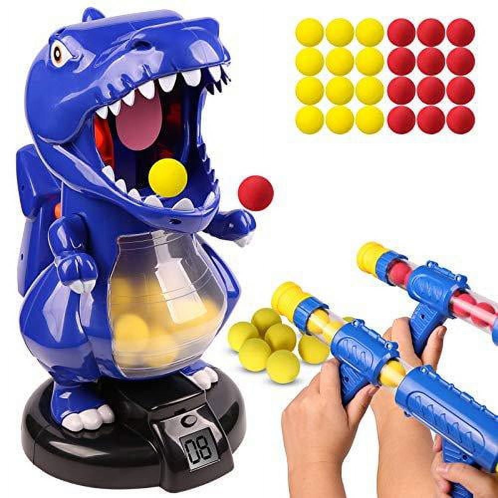  Dinosaur Toys Shooting Games for Kids Shooting Toys Target  Practice with LCD Score Record and 24 Foam Balls,Air Balls Shooting Foam  Ball Game for Boys Girls and Adult Ideal Gifts Toys