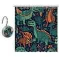 thumbnail image 1 of Dinosaur Shower Curtain, Bathroom Beach Decorations, 1 of 6