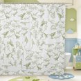 thumbnail image 1 of Dinosaur Shower Curtain for Bathroom Decor 3D Digital Print Bath Curtain Jungle Dino Bathroom Accessories Wild Animal Waterproof Polyester Fabric White Green for Stalls Bathtubs 72"x72", 1 of 5