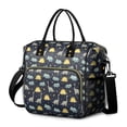 thumbnail image 1 of Dinosaur and Silhouette Navy Blue Insulated Leakproof Lunch Box for Women, Large Lunch Bag for Tween Teen Adult, Loncheras Para Mujer for Work Beach Travel Picnic Camping, 1 of 6