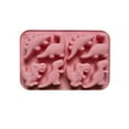 thumbnail image 1 of Dinosaur Silicone Candy Molds Gummy Dinosaur Molds 8-Cavity Shaped with T-rex,Stegosaurus,Triceratops,Brontosaurus,Non-Stick for Chocolate,Cookie,Snacks,Cake Decorations(Red), 1 of 5