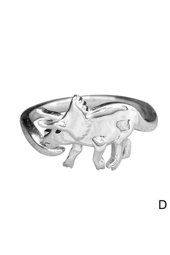 Dinosaur Silver Band Cute Silver Ringbest Love Gift Dainty 1X