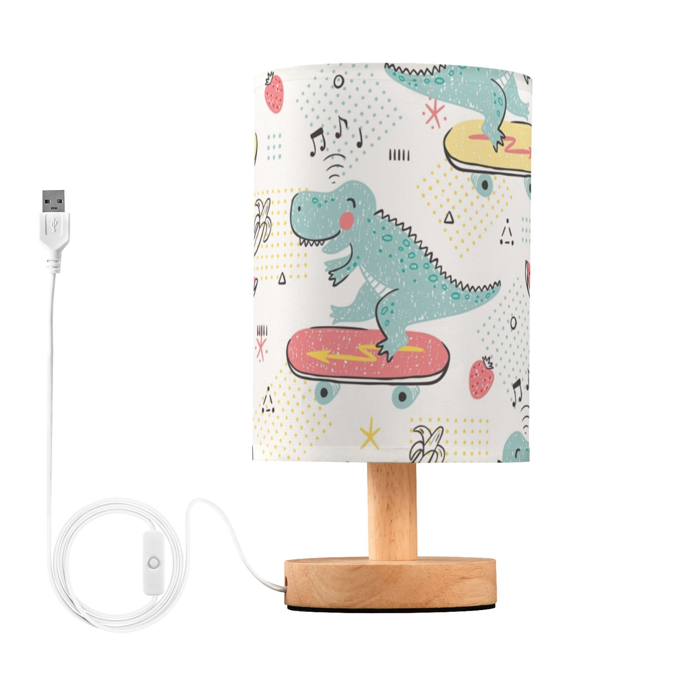 Dinosaur Skater Cartoon Animal Bedside Table Lamp LED Warm Lights With dinosaur-skater-cartoon-animal-bedside-table-lamp-led-warm-lights-with