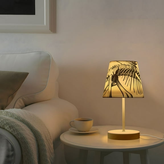 Dinosaur Skeleton Desk Lamp 3 Color Modes LED Table Lamp Nightstand Reading Light for Bedroom Living Room