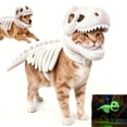 thumbnail image 1 of Dinosaur Skeleton Glow in Dark Pet Costume,Hallowee 3D Dino Pet Outfit,Realistic Dinosaur Skeleton Costume for Pet, Plush Halloween Pet Hood Outfit(Small-10Inch), 1 of 5