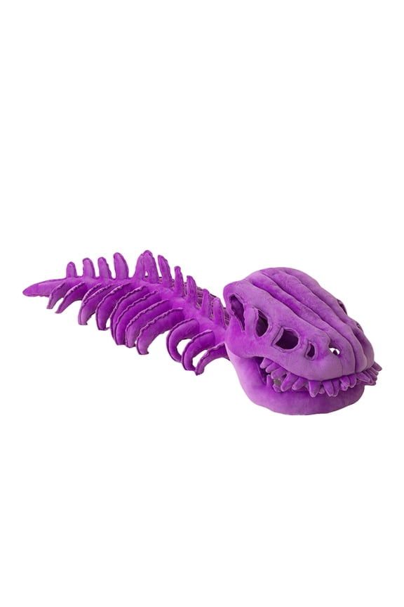 Dinosaur Skeleton Plush Hat, Realistic 3D Dino Bone Headwear for Halloween Birthday Party, Soft Plush Fossil Hat for Adults