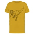 thumbnail image 1 of Dinosaur Sketch T Rex Tee Men's -Image by Shutterstock, 1 of 2