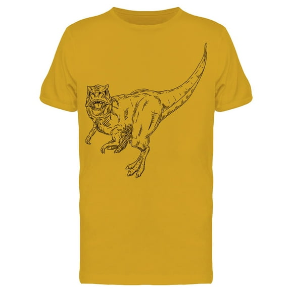Dinosaur Sketch T Rex Tee Men's -Image by Shutterstock