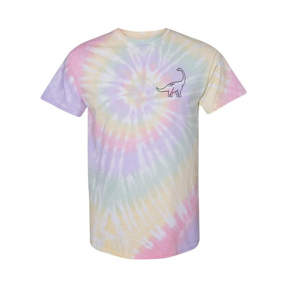 Dinosaur Sketch Tie Dye Spiral Women -Smartprints Designs, Female Small