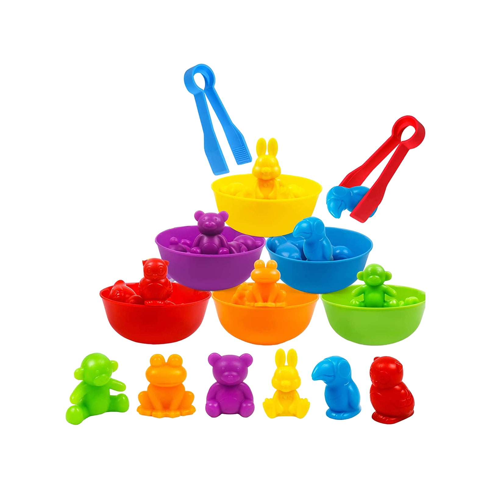 Dinosaur Sorting Game Baby Toy Stimulate Thinking, Exercise Fine Skills, Multicolor