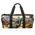 thumbnail image 1 of Dinosaur Sports Bag, Shoe Bag, Basketball Bag, Soccer Bag - Size 17.7 Inches with Interior Zipper Pocket - Large Capacity - Ideal for Gym, Travel, and Sports Matches, 1 of 6