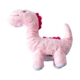 thumbnail image 1 of Dinosaur Squeaky Dog Toys Durable Plush Pet Chew Interactive Stuffed Teething Play Sound Pink, 1 of 5