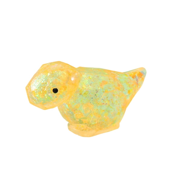 Dinosaur Squishy Stress Ball, Stretchy Sensory with Diamond/Texture for Anxiety Relief,easter or Party Favors, Birthday Gifts Yellow