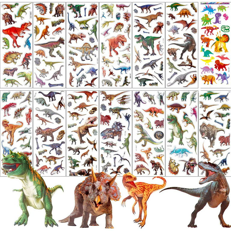 Dinosaur Stickers, 3d Dino Puffy Stickers for Toddlers Boys Kids