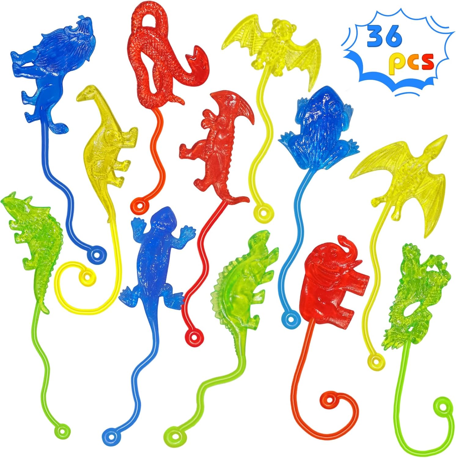 72 Pcs Christmas Sticky Wall Climbers - Stretchy Snowman Toys, Party Favors, Stocking Stuffers
