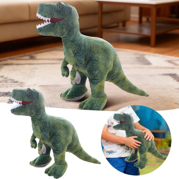 Dinosaur Stuffed Animal Large Cuddly Prehistoric Creature for Kids Boys Toy for Indoor Outdoor Play and Decorative Pillow