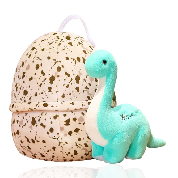 Dinosaur Stuffed Animal Toys,Dino Plush Figure Toys Small Dino Pterosaur Plush Toys with Big Dinosaur Egg Cute Plush Doll Soft Stuffed Animal Gift for Boys Girls Baby Kids Toddlers