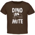 thumbnail image 1 of Dinosaur T-Rex DINO-MITE Dynamite Toddler T Shirt Brown 2T, 1 of 1