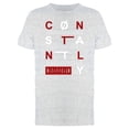 thumbnail image 1 of Constantly Typography Graphic Tee Men's -Image by Shutterstock, 1 of 2