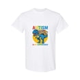 thumbnail image 1 of Dinosaur T Rex Superhero Graphic For Autism My Superpower Unisex T-Shirt, for men & women, up to size 5XL, 1 of 2