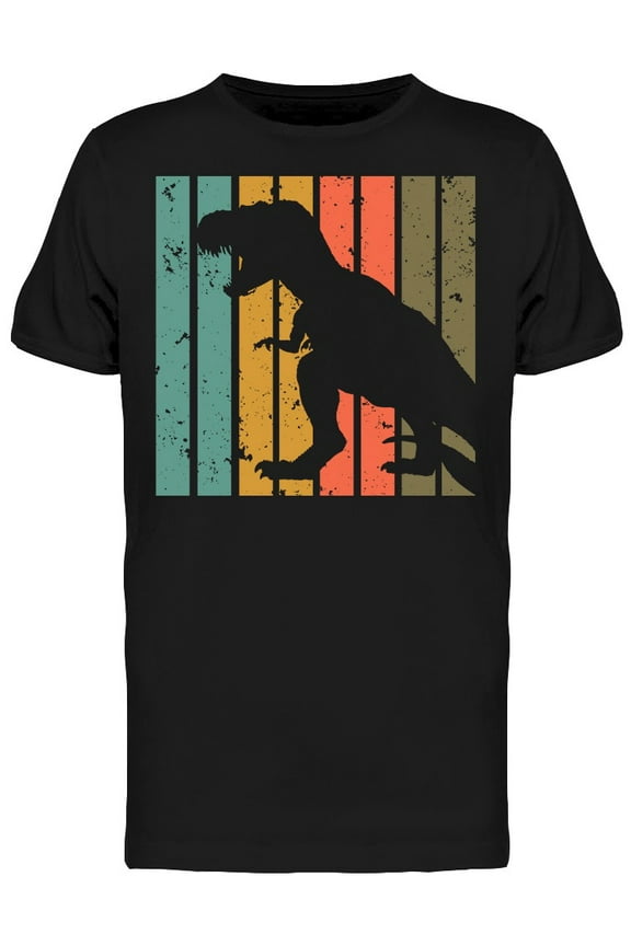 Dinosaur T-rex Silhouette T-Shirt Men -Image by Shutterstock, Male 3X-Large