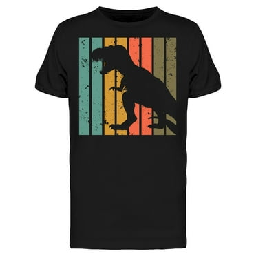 Dinosaur T-rex Silhouette T-Shirt Men -Image by Shutterstock, Male Large