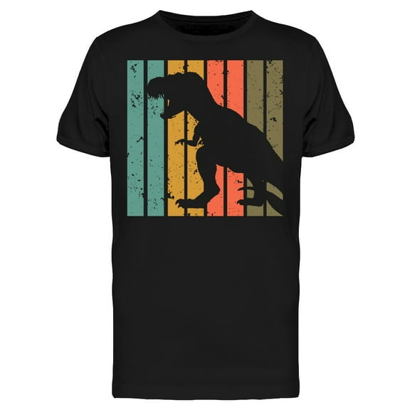 Dinosaur T-rex Silhouette T-Shirt Men -Image by Shutterstock, Male Large