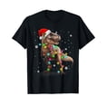 thumbnail image 1 of Dinosaur T-rex Tree Christmas Sweater Xmas Pet Dino Trex T-Shirt, 1 of 5