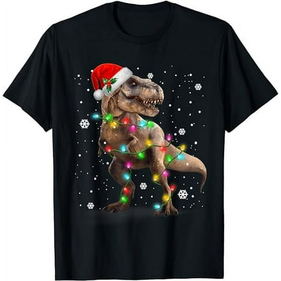 Dinosaur T-rex Tree Christmas Sweater Xmas Pet Dino Trex T-Shirt