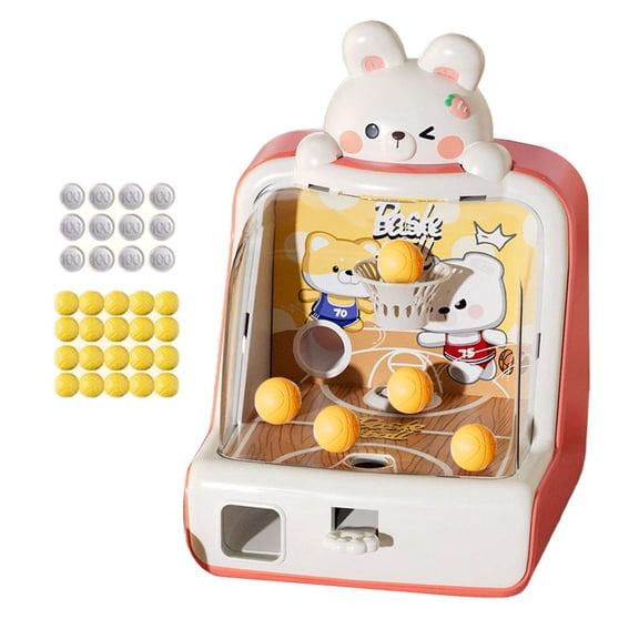 Dinosaur Tabletop Basketball Shooting Game Toy for Kids-Electronic Arcade Shooting Machine with Score Display, Mini Balls & , Indoor Sports Toy for Boys Girls Desktop Play Gifts