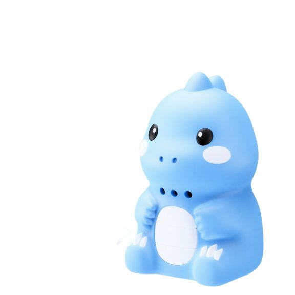 Dinosaur Talking Flash Cards Toy, Rechargeable Dino Speech Learning Toy with Audible Picture Cards and Stickers, American Accent Flashcard Reader for Toddlers, Educational Sound Toy(blue)
