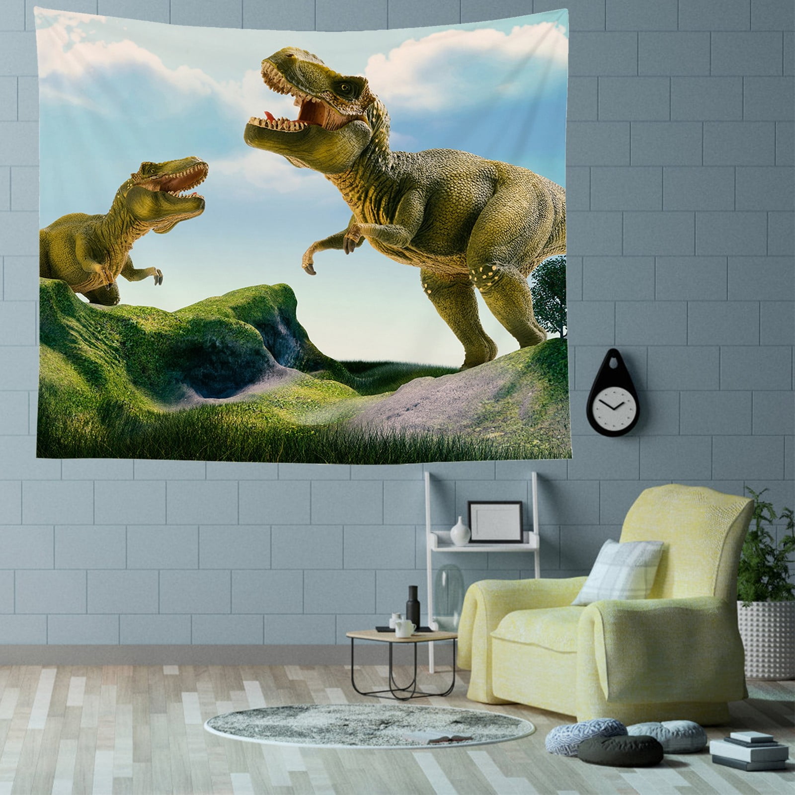 Dinosaur Tapestry For Men Large Cool College Dorm Tapestry Forest Art ...