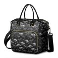 thumbnail image 1 of Dinosaur and Text Black Pattern Insulated Leakproof Lunch Box for Women, Large Lunch Bag for Tween Teen Adult, Loncheras Para Mujer for Work Beach Travel Picnic Camping, 1 of 6