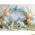 thumbnail image 1 of Dinosaur Theme Birthday Party rated Photography Backdrops Props Dream Balloons Arch Newborn Easter Day Background KL-01, 1 of 5