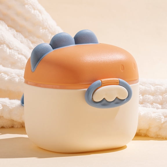 Dinosaur Themed Food Storage Container Travel Powder Dispenser With Compartmentalized Design For Formula And Dry Snacks Organizer