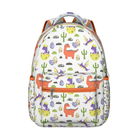 "Dinosaur Themed High School Backpack - Durable School Backpack for Teens, Water-Resistant Laptop Backpack with Multiple Compartments, Comfortable Fit"